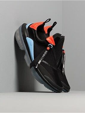 Nike W Joyride Optik Sneakers Black / Light Blue Bright Crimson Womens Size 7.5